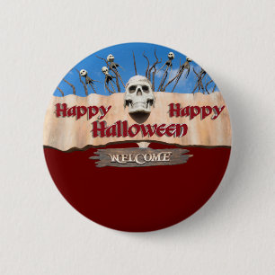 Badge Rond 5 Cm Joyeux Halloween