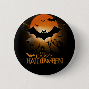 Badge Rond 5 Cm Joyeux Halloween