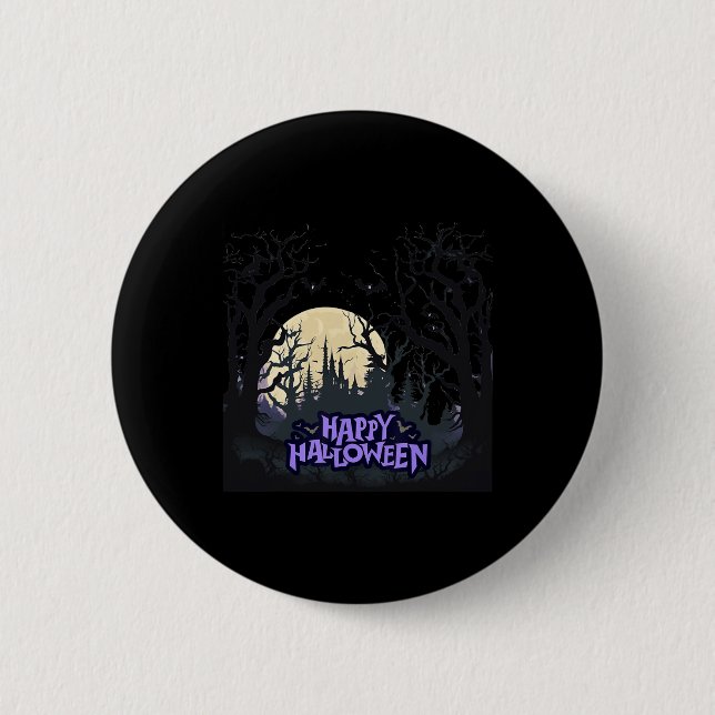 Badge Rond 5 Cm Joyeux Halloween (Devant)