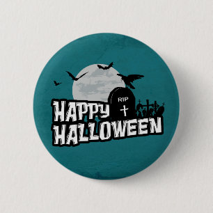 Badge Rond 5 Cm Joyeux Halloween