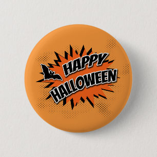 Badge Rond 5 Cm Joyeux Halloween