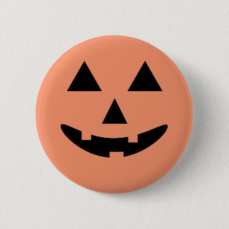 Badge Rond 5 Cm Joyeux Halloween Jack O'Lantern Citrouille