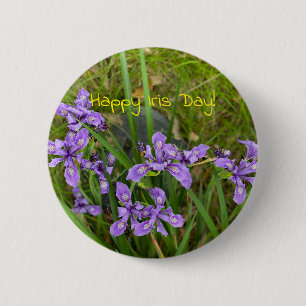 Badge Rond 5 Cm Joyeux Iris Day !