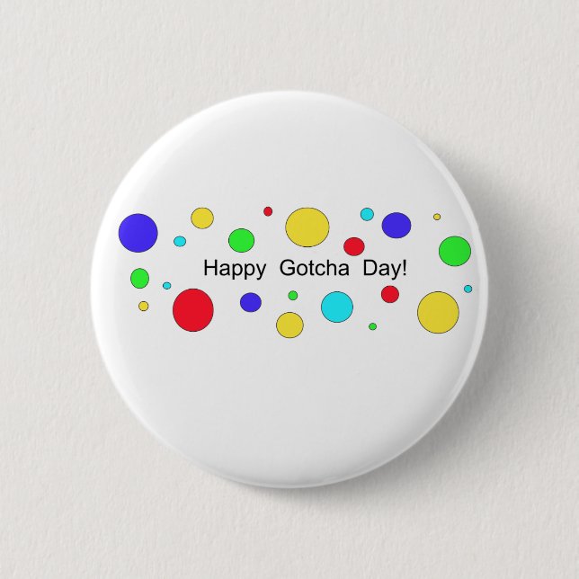 Badge Rond 5 Cm Joyeux Jour de Gotcha ! (Devant)