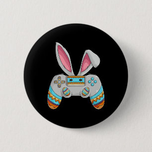 Badge Rond 5 Cm Joyeux Jour de Pâques Poubelle Oeuf Amusant Ado Ga
