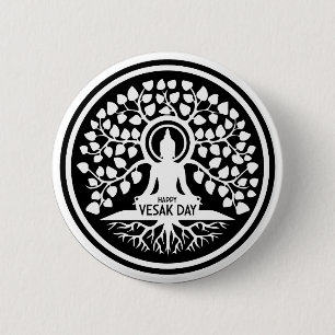 Badge Rond 5 Cm Joyeux jour de Vesak