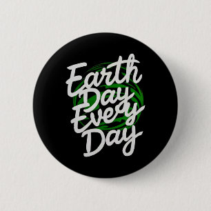 Badge Rond 5 Cm Joyeux Jour des terres Drôle Jour des terres Enfan