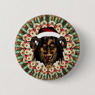 Badge Rond 5 Cm Joyeux Krampus