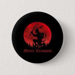 Badge Rond 5 Cm Joyeux Krampus Noël Noël Noël Noël Horreur Sweat l