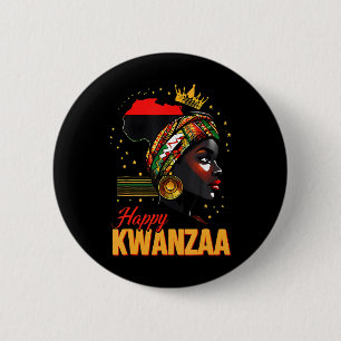 Badge Rond 5 Cm Joyeux Kwanzaa Sept Principes De Kwanzaa Women Me