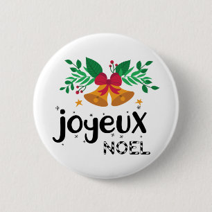 Badge Rond 5 Cm Joyeux Noel
