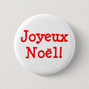 Badge Rond 5 Cm Joyeux Noel