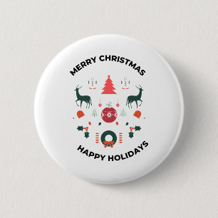 BADGE ROND 5 CM JOYEUX NOËL