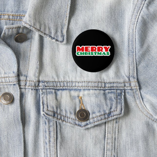 Badge Rond 5 Cm Joyeux Noël (En situation)