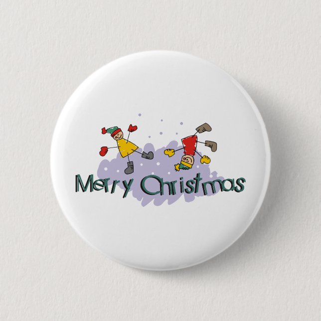 Badge Rond 5 Cm Joyeux Noël (Devant)