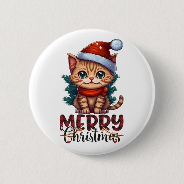 Badge Rond 5 Cm Joyeux Noël (Devant)
