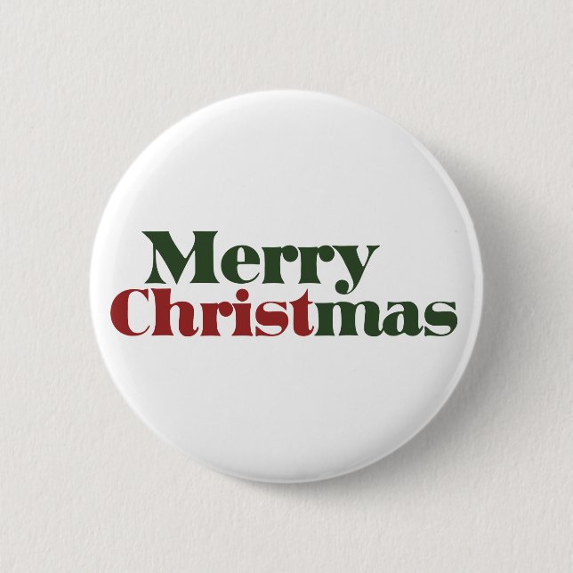 Badge Rond 5 Cm Joyeux Noël (Devant)