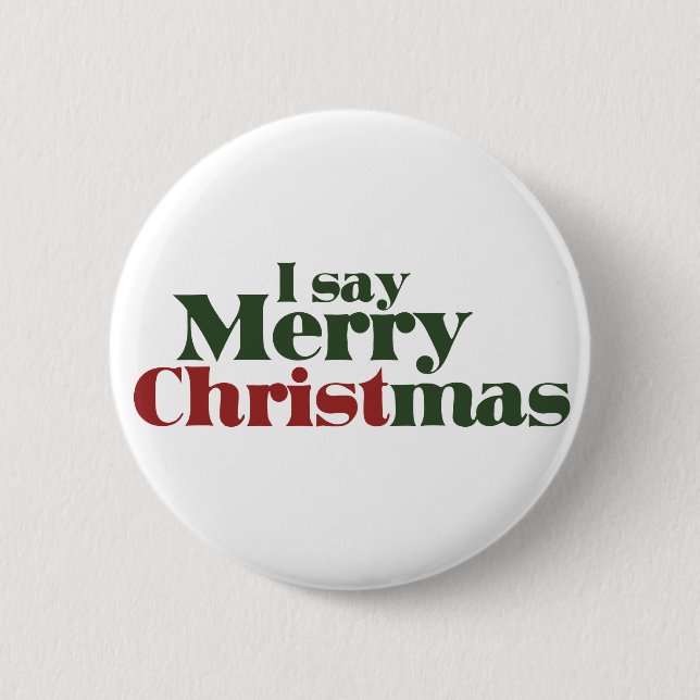 Badge Rond 5 Cm Joyeux Noël (Devant)