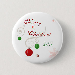 Badge Rond 5 Cm Joyeux Noël 2011