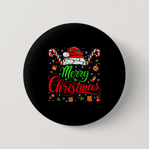 Badge Rond 5 Cm Joyeux Noël 2025 Père Noël Renne Bonhomme de neige