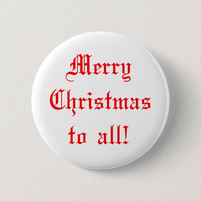 Badge Rond 5 Cm joyeux noël à tous (Devant)