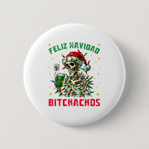 Badge Rond 5 Cm Joyeux Noël Achos T-shirt Merry Xmas Noël Lumière