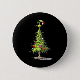 Badge Rond 5 Cm Joyeux Noël Arbre S Pour Femmes Et Hommes