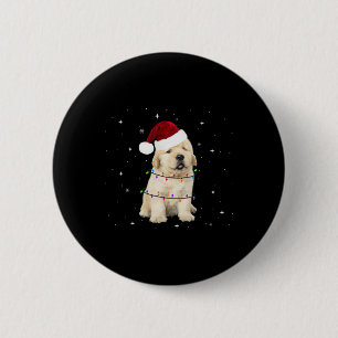 Badge Rond 5 Cm Joyeux Noël Chien Xmas Arbre laid