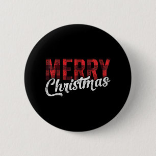 Badge Rond 5 Cm Joyeux Noël Famille Noël Noël Noël Rouge Buffalo P