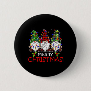 Badge Rond 5 Cm Joyeux Noël Gnome Famille Noël Pour Femmes M