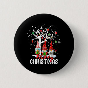 Badge Rond 5 Cm Joyeux Noël Gnomes Noël Famille Hommes Femmes Enfa