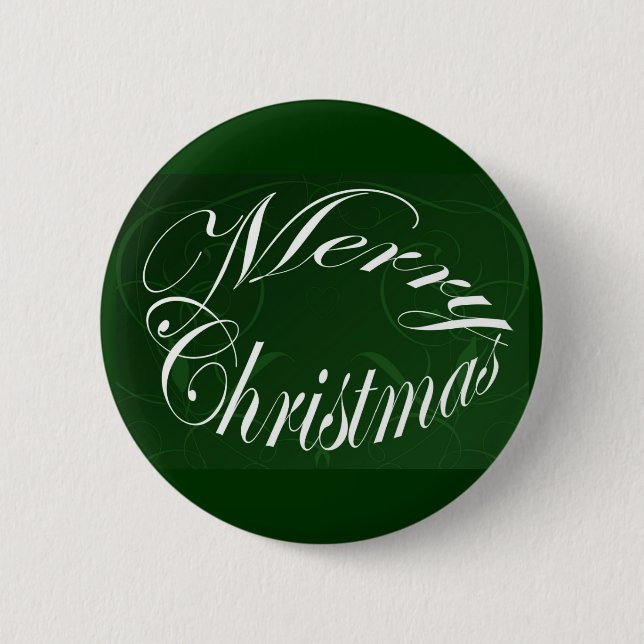 Badge Rond 5 Cm Joyeux Noël Joyeux Correspondance articles verts (Devant)