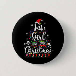 Badge Rond 5 Cm Joyeux Noël Juste Une Fille Qui Aime Noël Tr
