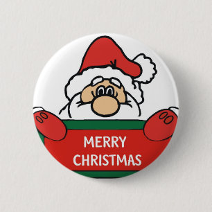Badge Rond 5 Cm Joyeux Noël le père noël