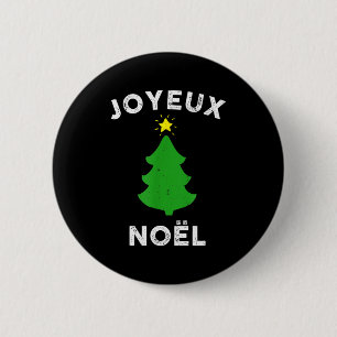 Badge Rond 5 Cm Joyeux Noël Mignon Noël Arbre de Noël Rétro