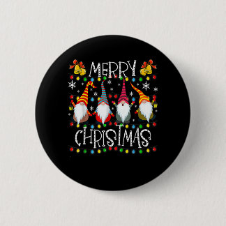 Badge Rond 5 Cm Joyeux Noël Noël Noël Noël Lumière Famille Gnome X