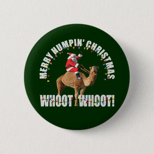 Badge Rond 5 Cm Joyeux Noël Père Noël de Humpin et chameau