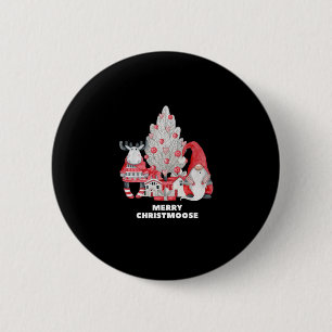 Badge Rond 5 Cm Joyeux Noël Rouge Plaid
