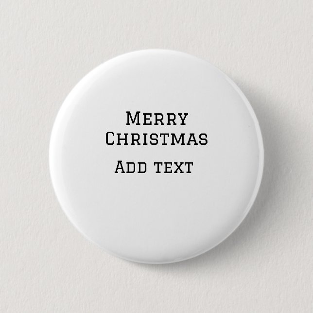 Badge Rond 5 Cm Joyeux Noël simple minimum ajouter nom modèle de t (Devant)