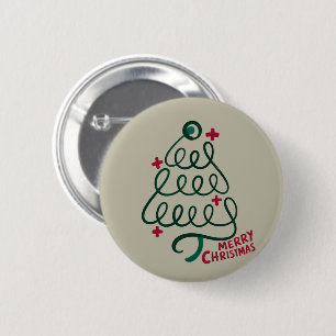 Badge Rond 5 Cm Joyeux Noël Stethoscope CNA Travailleur Médicale