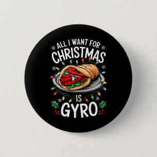 Badge Rond 5 Cm Joyeux Noël Tout Ce Que Je Veux Pour Noël Gyro Hom