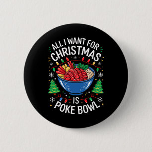Badge Rond 5 Cm Joyeux Noël Tout Ce Que Je Veux Pour Noël Poke Bow