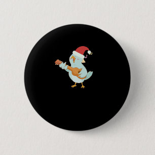 Badge Rond 5 Cm Joyeux Noël Ukulele