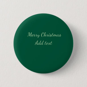 Badge Rond 5 Cm Joyeux Noël vert plaine solo arrière - plan vacanc