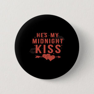 Badge Rond 5 Cm Joyeux Nouvel An Couples Il est mon baiser de minu