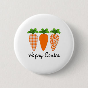 Badge Rond 5 Cm Joyeux Pâques Carotte Mignon Pâques 