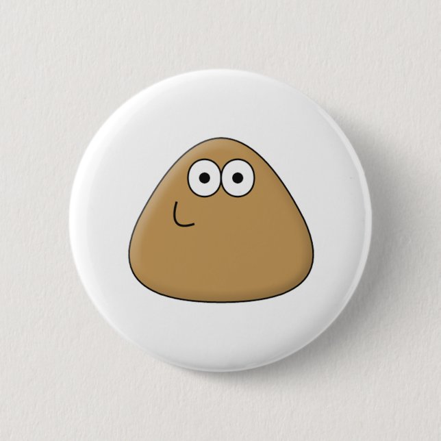 Badge Rond 5 Cm Joyeux Pou - Bouton (Devant)