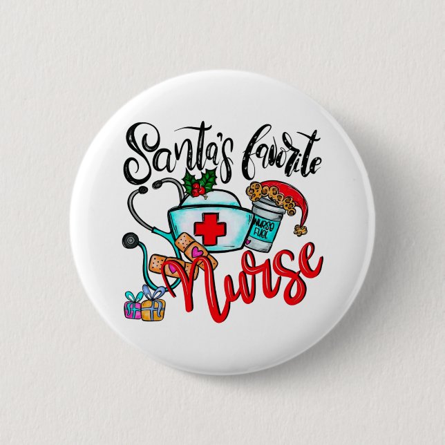 Badge Rond 5 Cm Joyeux rennes de Noël (Devant)
