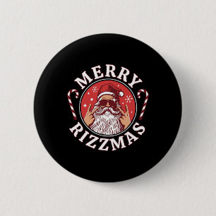 Badge Rond 5 Cm Joyeux Rizzmas Enfants Ados École Funny Noël Sa