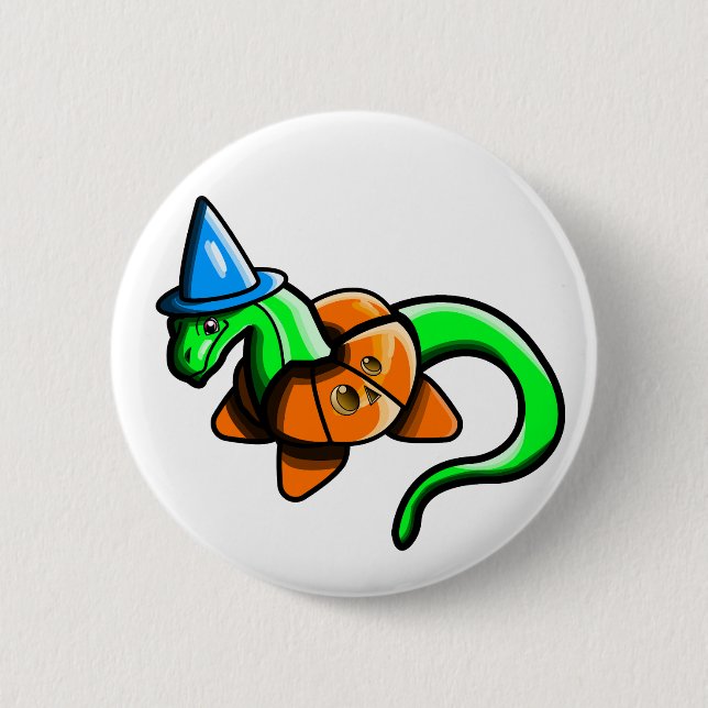 Badge Rond 5 Cm Joyeux Samhain ! ! (Devant)